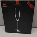 JBHO Champagne Glasses-Elegant Flutes-Gift-Box-Hand Blown Champagne Flutes Glass-100% Lead-Free Premium Crystal - Gift Idea for Wedding, Anniversary, Christmas,New Year-Set of 4-8oz, Clear