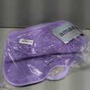 Back Scrubber Body Bath Cushion for Tub Bathtub with Back Lumbar Ergonomic Support, Silicone Extra Large Thick Soft Seat Pad Non-Slip Suction Cups, Relaxing Spa Exfloating Scrubber Mat Purple