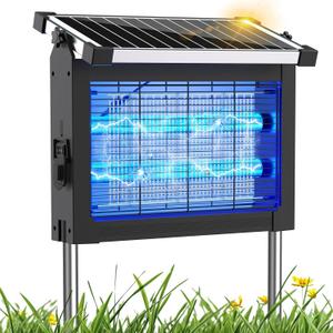 Solar Bug Zapper Outdoor, Mosquito Zapper 4500V Cordless Waterproof
Auto On/Off, Portable Type-C & Solar Powered Bug Zapper, Electric Mosquito Trap Fly Zapper Killer for Patio Backyard Camping