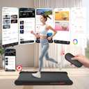 Sperax Walking Vibration Pad,Under Desk Treadmills for Home,4 in 1 Vibration Plate Exercise Machine,Portable Walking Pad with APP,350 Lb Capacity Multifunctional Treadmill Pro Max (Black Red)