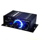 12V 400W Aluminum HiFi Audio Amplifier Car Stereo Mini Power Amplifier, Stereo Audio Amplifier for Home Cars, Motorcycles