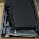 ODK Dresser for Bedroom with 4 Storage Drawers, Small Dresser Chest of Fabric Drawers with Sturdy Steel Frame, Wood Top, Black