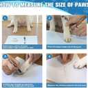 EXPAWLORER 6Pcs Anti Slip Dog Socks to Prevent Licking Paws, Dog Shoes for Hot Pavement Double Sides Dog Boots & Paw Protectors Booties for Hardwood Floors with Grip Small Medium Large Senior Dogs, M