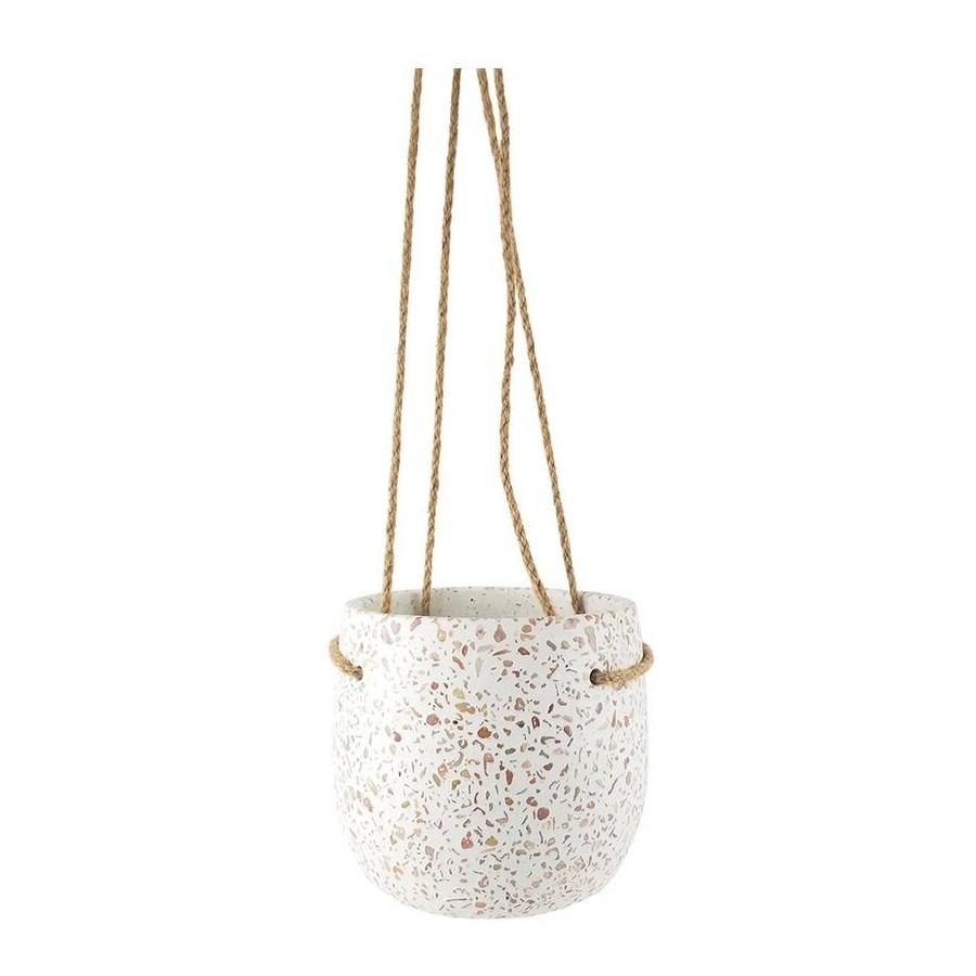 DI SPECKLED Ceramic hang basket