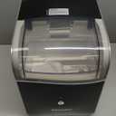 EUHOMY Smart Nugget Ice Maker Countertop, Pebble Ice Maker Machine with APP Control, 40lbs/24H, Ready in 7 Mins, Self-Cleaning, Portable Sonic Ice Makers with Hanging Ice Scoop for Home/Kitchen/Office (Black)