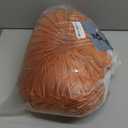 1 Pcs Round Throw Pillows Decorative Velvet Pleated Throw Pillows 15'' Diameter Accent Pumpkin Boho Chair Cushion for Couch Sofa Chair Bed Home Decoration (Burnt Orange)