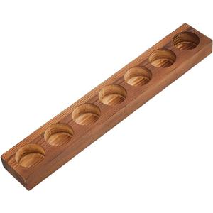 SUPERFINDINGS Large Wood Tealight Candle Holders Mango Wood Tea Light Holder Candle Centerpieces 7 Holes Wood Candle Holder for Tables Home Weddings Party(Inner Diameter 4.45cm/1.75inch)