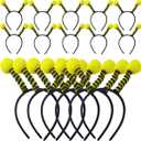 TIHOOD 14PCS Bee Tentacle Headbands Bee Hair Bands Hair Hoop for Women Girls Halloween Christmas Party Supplies (universal)