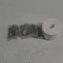 Curtain Pleat Tape - 12 Meters/13 Yards with 45 Stainless Steel 4 Prongs Hooks for DIY Pinch Pleat White