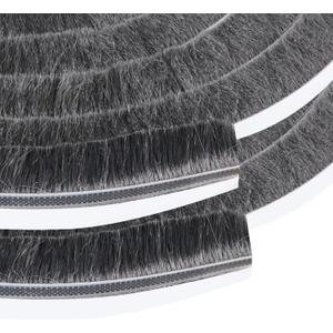 Door Gap Sliding Window High Viscosity Sealing Strip (0.9"x0.4"x32.8FT), Shock Absorbing Buffer Sound and Noise Reduction, Weatherproof Sealing Strip (Grey)