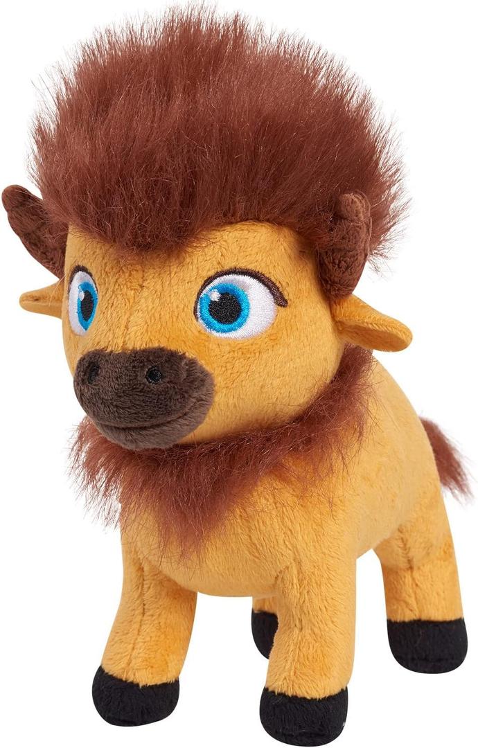 2 x Netflix Ridley Jones 8-Inch Collectible Plush Stuffed Animal, Fred, Bison, Soft Plushie, Kids Toys for Ages 3 Up by Just Play