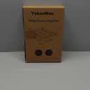 YekouMax Fridge Drawer Organizer, Refrigerator Organizer Bins, Pull Out with Handle, Shelf Holder Storage Box, Clear Container for Food, Drinks, Fit for Fridge Shelf Under 0.6" (1 Pack Medium)