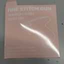 Stitch Gun for Clothes Handheld Stitch Gun Quick Clothing FixerSewing Kit Includes 1,000 Black Fasteners & 1,000 White Fasteners & 6 Needles (Blue)