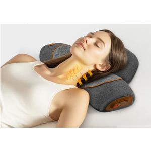 3-in-1 Rechargeable Neck Massager Pillow - Pillow Massage Neck Hump for Shoulder Pain, Deep Tissue Pain Relief, with Heating and Traction Function, Hump Corrector for Women