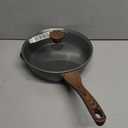 Nonstick Frying Pan Skillet with Lid, Omelet Pan with Cover, Healthy Egg Pan Chef's Pan, Kitchen Cooking Pan(Glass Lid)