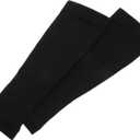 Totority Sports Compression Leg Warmers Running Socks Stockings Replacement Calf Comfortable Elastic Socks Long (Black)