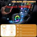 2026 Upgraded Wireless Carplay Adapter, 4 in 1 Screen Mirroring Support Mirror Link/AirPlay for Apple CarPlay & Android Auto