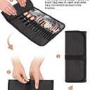 OCHEAL Makeup Brush Holder,Makeup Brush Organizer,Travel Makeup Brushes Bag Cosmetic Bags Pouch for Women Cosmetic Brushes Makeup Artist -Brushes Not included