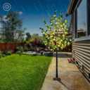 Lightshare 5FT Lighted Eucalyptus Tree 162L Warm White LED Artificial Greenery with Lights for Wedding Holiday Home Party Decoration Indoor Outdoor