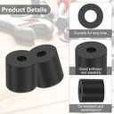 PATIKIL Multi Purpose Rubber Spacer, 30Pcs 5mm ID x 20mm OD x 15mm T Neoprene Round Anti-Vibration Isolation Pads Isolator Rubber Bushings Spacer Washer for HVAC Bolts Car Accessories