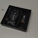 Mech Style Heavy Metal Key Fob Cover for Toyota Tundra 2022-2025 2026, 2025 2026 Camry, Corolla Cross Tacoma 4Runner Sequoia Grand Highlander etc, Zinc Alloy Key Case Protector, 4 Buttons, Gunmetal