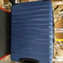 AmazonBasics 68 cm Navy Blue Hardsided Check-In Trolley, Medium Checked