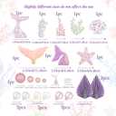 Mermaid Cake Topper Under the Sea Cake Decoration Seashell Cake Topper Under the sea Cake Decor Mermaid Party Supplies (Purple 1)