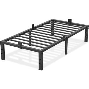 Twin XL Size Bed Frames 12 inch High 3500 lbs Heavy Duty Metal Platform Mattress Foundation with Steel Slat Support/No Box Spring Needed/Noise Free/Non-Slip/Easy Assembly