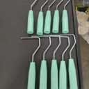 10 Pack Paint Roller Frame Fits for 3-4 Inch Rollers, 8 Inch Long Paint Roller Handle, Painting Supplies for Wall House Homes, Green