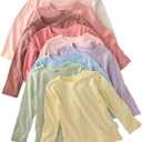 Unisex-Baby London 10-Pack Long Sleeve T-Shirts​ 100% Organic for Boys & Girls 12M