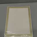 Sustainable Greetings 50 Sheets Gold Foil Award Certificate Paper 8.5 x 11 for Printing - Blank Cardstock for Graduation, Diploma and Achievement (White Awards Certificates)