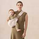 Ergobaby Upsie Sling Baby Carrier for Babies and Toddlers 6-48 Months (17-45 lbs) - 2-Position Ergonomic Baby Carrier with Front Storage Pocket, Hip-Healthy Positioning - Natural Beige