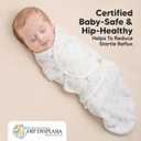Baby Swaddle Sleep Sacks with Zipper - 3-Pack Swaddles for Newborns 3-6 Months, Infant, Baby Girls, Boys, Soft & Durable Newborn Sleep Sack, Easy Diaper Change Swaddling Blanket (Aspire, L)