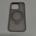 Chicfun 360 O-Ring MagStander for iPhone 14 Pro Case with Magnetic Kickstand Ring Holder [Compatible with MagSafe][360Rotate Stand Ring][Military Shockproof] iPhone 14 Pro Phone Cover Matte Grey