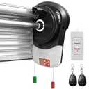 Roll Up Garage Door Opener 800N Heavy Duty, Quiet 24V DC Motor (55dB), Automatic Roller Door Opener with 164ft Remote Control, Easy Side Mount, for Garage, Home, Barn,Shop&Commercial Use