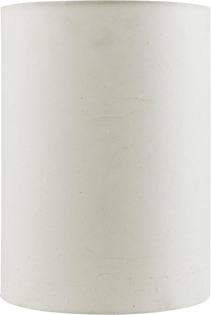 Aspen Creative 31290 Transitional Drum (Cylinder) Shape Spider Construction Lamp Shade in White, 8" wide (8" x 8" x 11")