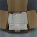 Gezond Compostable Paper Plates 250pcs Disposable Plates Heavy-Duty Paper Plates Biodegradable White Plates for Party Sugarcane Plates Cornstarch Forks Knives Spoons for 50 Guests