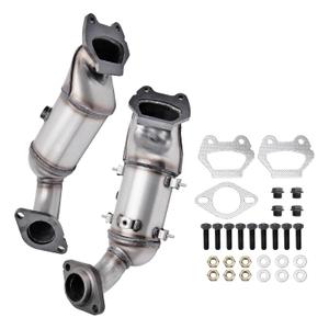 Upgrade Front & Rear Converter Compatible with 2011-2019 Chrysler Town & Country, Dodge Grand Caravan, Journey, Avenger, 200 3.6L Replace 674121 (EPA Compliant)