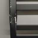 Electric Towel Warmer, Wall Mounted Heated Towel Racks for Bathroom, Plug-in Towel Heater, 10 Bars Electric Towel Rack with Timer and LED Indicator Aluminum Matte Black