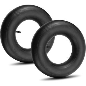13x4.00-6 Inner Tube 4.10/3.50-6 Heavy Duty Replacement Tire Tubes with Straight Valve Stem for Wheelbarrows, Mowers, Hand Trucks - 2 Pack