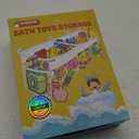 UNEEDE Bath Toy Storage - 3 Compartment Corner Bath Toy Storage Organizer, 4 Gallons Quick-Drying Bath Toy Holder, Machine-Washable Bathtub Toy Storage for Classify Toys & Bath Supplies