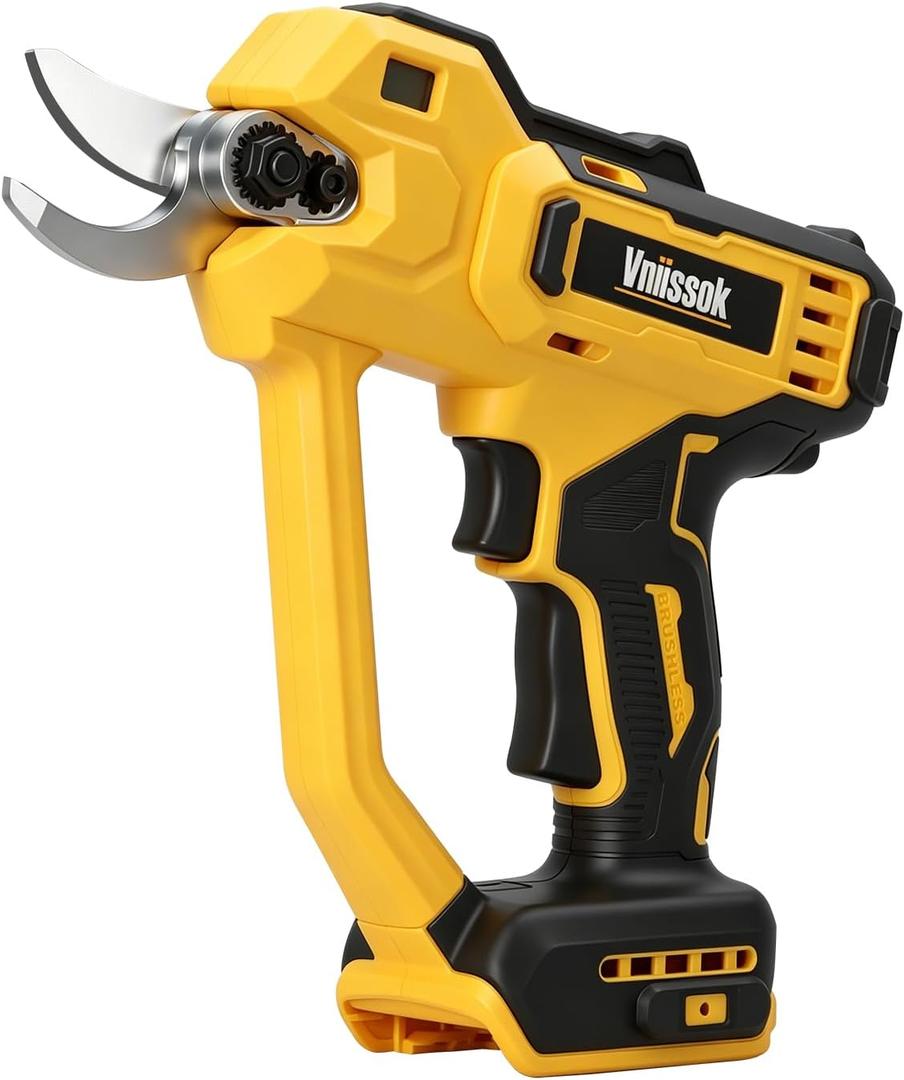 Electric Pruning Shears Cordless Pruner Shears Compatible with DeWalt 20V Battery (No Battery) Perfect for Tree Trimming Gardening, Garden Orchard (Electric Pruning Shears)