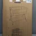 Larex Baby Bassinet Bedside Sleeper for Baby, Baby Crib Bed for Newborn Infant, Bedside Bassinet with Wheels, 5 Adjustable Height, Mosquito Net, Breathable Mattress and Mesh, Storage Basket and Bag (Wood Grain)