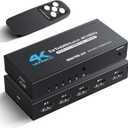 [Upgrade] NEWCARE 4K@60Hz HDMI Switch 5 in 1 Out with Type-C Charging Cable, HDMI Switcher with IR Remote,5 Port HDMI Selector Box Support HDMI 2.0, Compatible with TV PS5/4 Xbox Laptops PC Projector