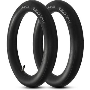 AR-PRO (2-Pack) 3.00/3.50-14 90/100-14 Dirt Bike Inner Tubes with TR4 Straight Valve, Replacement Heavy Duty Inner Tube for 3.50-14, 3.00-14, 90/100-14 Dirt Pit Bike Tires