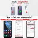 Asuwish Phone Case for Samsung Galaxy S26 Plus S26+ 5G Wallet Cell Cover with Tempered Glass Screen Protector Wrist Strap Ring RFID Blocking Card Holder S26Plus 26S + S 26 26+ Women Girls Off White