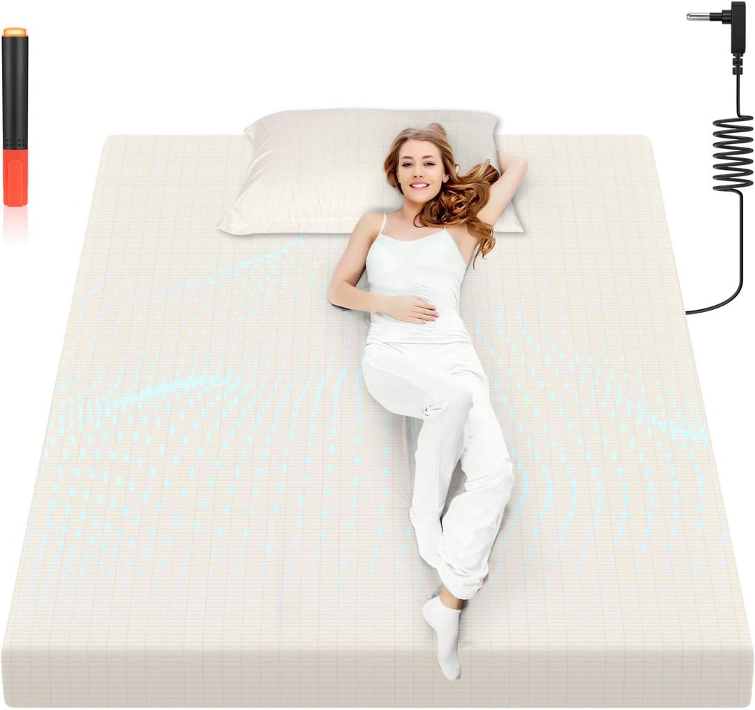 Grounding Sheets Queen Size | 75% Organic Cotton 25% Pure Silver Fiber for Improved Sleep| Earth Connected Durable Sheets | 15â€ Deep Pocket with Grounding Cord & Test Pen (White, (60.5 * 80 * 15inch))