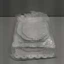 Mwellewm 10Pcs Cupcake Stand,Dessert Table Display Set, 4 White 3 Tired Cake Stand 6 Plastic Serving Trays for Party Cookie Rack Desert Tower Holder for Wedding Decor Baby Shower Tea Party Decorations