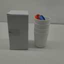 Nuenen 5 Pack Ice Cream Containers 1Qt Freezer Storage Tubs with Silicone Lids and Spoon for Homemade Ice Cream Reusable, Sorbet Dishwasher Safe(Blue, Red, Green, Orange)