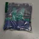 Andy & Evan Kids' Zip Gloves, Waterproof Winter Snow Gloves, Side Zippers, Touchscreen, Ski Snowboard Sledding, Warm Fleece Palms, Navy Colorblock, 5-6